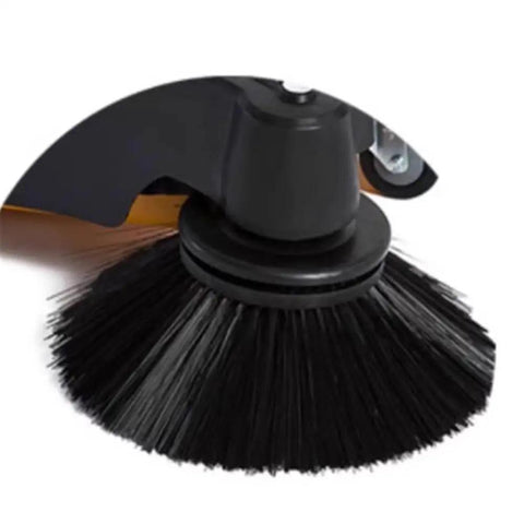 UILMLIO Heavy Duty Manual Push Floor Sweeper With Large Trash Bin Durable Design For Factory Warehouse Workshop Cleaning Unpowered Vehicle
