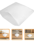 Pro Grade White EPE Foam Moving Pouches For Glassware And Dishes Multipurpose Protective Wrap on wooden table