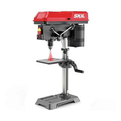 6.2 Amp 10 Inch Benchtop Drill Press With 5 Speed Range 610 To 2800 RPM, Laser Alignment, Work Light, And Adjustable Depth Stop