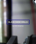 Left Hand High Speed Steel Drill Bit Set, 29 Piece, black oxide drill in a machine, close-up view, DWDLH Series