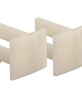 Pocket Door Bottom Guide Kit For Smooth Sliding No Wobble White Plastic Floor Guide With Adjustable Slot To Fit Various Door Thicknesses