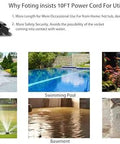 Tough As Nails 1HP Submersible Sump Pump Pushing 4600GPH with 10 ft cord for garden pond, swimming pool, and basement drainage.