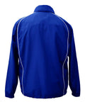 Back view of Men's G-Force 638 Lightweight Jacket With Mesh Ventilation In Body Hidden Roll Down Hood Raglan Sleeves and Stretch Rib Panels