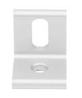 Close-up of Right Angle Corner Brackets 90 Degree Aluminum L Shaped Braces Built Beefy For Quick Connection And Rock Solid Stability