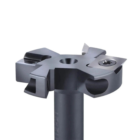 Heavy Duty Two Flute Wood Planer Router Bit With Carbide Tipped Cutters For Slab Surfacing and Spoilboard Prep kick tear out.