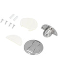 Mingzhe Heavy Duty Stainless Steel Magnetic Door Stop With Rock Strong Magnet For Wall Protection No Drilling Required Easy Install components including stoppers and screws.