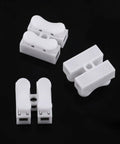 2 Pin Quick Connect Wiring Terminals Kit, 100-Piece Assortment, Easy Snap Splice Connectors shown on black background