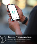 Smartphone showing app interface for 2-Gang Smart Wi-Fi Light Switch With Neutral Wire Required, Works With Alexa And Google Home, No Hub Needed