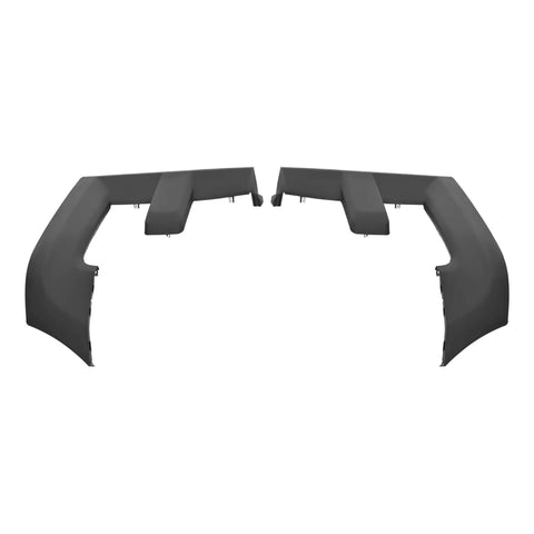Pair Matte Black Headlight Bezels for 2015 2016 2017 Ford F150 Direct Fit Upgrade Front Lamp Bezel Trim Molding Cover