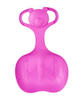 Family Snow Sled For One Person Flexible Cold Resistant PP Toboggan With Comfortable Handle, Rose Red, Single Rider