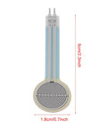 FSR402 Thin Film Pressure Sensor For Arduino And DIY Projects, Force Sensitive Resistor 0g To 10kg Range, Long Tail Flexible Cable, Easy Hookup For Precise Force Measurement In Industrial And Hobby Kits, 6cm long, 1.8cm wide