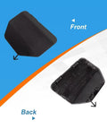 Front Tow Hook Cover For Toyota Corolla Cross 2022 2023 Left Driver Side Matte Black Direct Replacement showing front and back angles.
