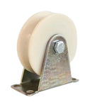 Tough As Nails V Groove Wheel Sliding Gate Casters With Durable Nylon Track Wheel U Type Pulley for 2 Inch heavy duty barn doors