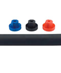 Six Inch Oil Burner Coupling Kit Fits Beckett Wayne Carlin Pumps And Motors With D Drive Ends Five Sixteenth Inch Pump End And One Half Inch Motor End No Set Screws For A And B Series Pumps NX AF AFG Burners, black coupling tube and three adapters