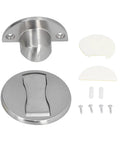 Mingzhe Heavy Duty Stainless Steel Magnetic Door Stop With Rock Strong Magnet for Wall Protection, includes mounting hardware, fits 5-10mm gaps.