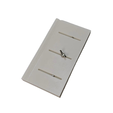 Universal Track Assembly Jig For Tank Models, multi functional tool for model building in white PP plastic, side view