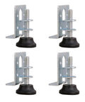 Adjustable Furniture Leveling Feet 4 Pack Stainless Steel And Nylon Easy To Install For Cabinets Wardrobes And Tables Durable Leg Levelers