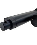 Heavy Duty Linear Actuator Motor DC 12V 24V Smooth Stroke close-up of sturdy black design for industrial automation use.