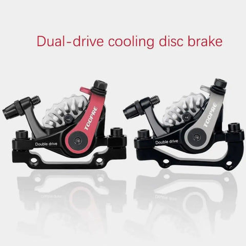 Beast Mode Mountain Bike Front Disc Brake Kit With Twin Piston Mechanical Caliper And Machined Aluminum Body Built Tough For Electric Bikes Knocking Out Rough Stops Smoothly, dual-drive cooling disc brake.