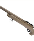 Mil Sim M24 Style Airsoft Rifle With Cycling Action Elite Scout Build Tan Fluted Barrel Rifle Only No Optics Batteries Or Charger