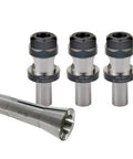 Three Piece ER20 Collet Chuck Kit With Three Quarter Inch Shank For TTS Tool Holders Includes ER20 Nut And One And A Half Inch Flange