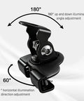 Off Road Hood Light Mount Bracket 2 Pack With Adjustable Pillar Light Bar Clip for auto engine hood edge, angle adjustment