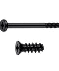 Close-up of assorted black carbon steel self tapping screws from Self Tapping Screws Black Carbon Steel Fastener Kit For Your PC Case Build Assorted Lengths