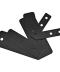 Black Six Piece 45 Degree L Brackets For Aluminum Profile Extrusion Corner Braces Joining Plates 2020 Series Heavy Duty