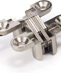 Hidden 180 Degree Invisible Hinge Set For Doors And Cabinets, Alloy Construction, Concealed Cross Hinge For Gate And Furniture