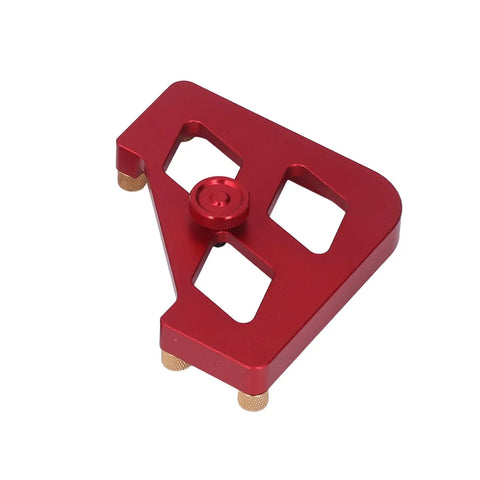 Hella Durable Aluminum Router Template Set For Sweet Corner Rounding And Edge Profiling, Rustproof Woodworking jig in red color.