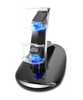 Dual USB Controller Charger Dock Station with LED Indicator for Quick Charging Black Charging Stand for Game Controllers