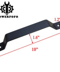 Heavy Duty Solid Steel Barn Door Handle And Closet Pull In Matte Black Powder Coat For Sliding Doors Garage Shed Cabinets And Drawers 10 Inch Beveled Rustic Style Hardware For Wood Doors Gates Cabinets With Easy Installation And Durable Rust Resistant.