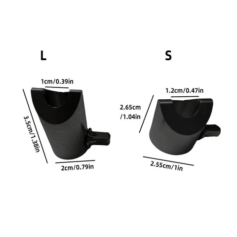 Sturdy Metal Electronic Cymbals Holder And Arm Bracket Mount For Drum Set showing two sizes L and S with measurements.