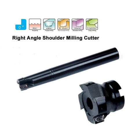 APKT1003PDSR30 CNC Carbide Milling Inserts shown with right angle shoulder milling cutter