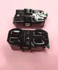 Straight Swap Nema 5 15R Duplex Wall Outlet 15 Amp 125 Volt UL Listed Electrical Receptacle black housing with brass contacts