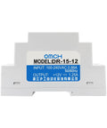 Heavy Duty Din Rail Power Supply 15 Watt 12 Volt Direct Current 1.25 Amp Output compact industrial power adapter