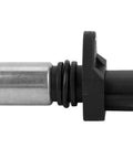 Street Ready Crankshaft Position Sensor Replaces OEM 9091905005 viewed from the side, showcasing metal and plastic components.
