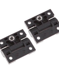 Adjustable Position Control Torque Hinge Two Pack For 43mm By 36mm Plastic Hinge With Four Pre Drilled Countersunk Holes Black E6 10 301 20 Series