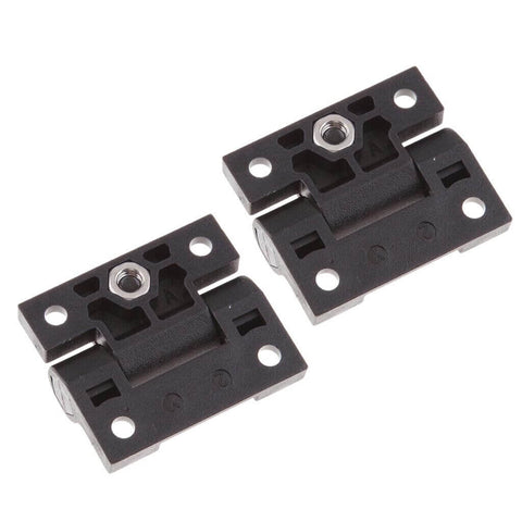 Adjustable Position Control Torque Hinge Two Pack For 43mm By 36mm Plastic Hinge With Four Pre Drilled Countersunk Holes Black E6 10 301 20 Series