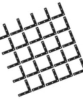 30-Piece Black L-Shaped Corner Brackets Set For Furniture And Diy Projects, Heavy Duty Flat Metal Plates Made From Cold Rolled Steel
