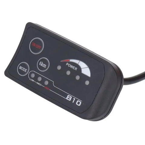 LED Bike Display Panel For 36V 48V E Bikes With 4 Wire Control And SM Plug Ride Ready Universal Dashboard On 22.2mm Handlebars With Real Time Power Readout And Battery Gauge