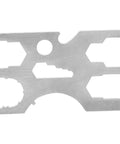 Stainless Steel Scuba Diving All In One Multi Tool Kit With Regulator Repair Gear For Underwater Adventures And Quick Fixes Geometric Design Compact And Lightweight, showing flat tool layout.