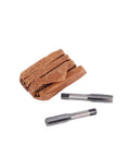 Heavy Duty Hand Tap Set For Metal Tapping With M3 To M12 Sizes, two steel taps and packaging for manual thread cutting tool