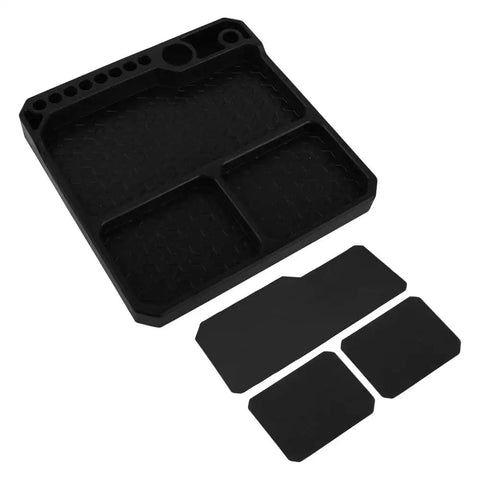 Silicone Tool Tray Organizer With Magnetic Parts Tray And Stand, Heat Resistant, Flame Retardant Silicone For Workshop.