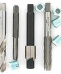 Oversize M8 X 1.25 Thread Repair Kit With Drill, Counterbore, Tap, Installation Driver And Five Steel Inserts visible.
