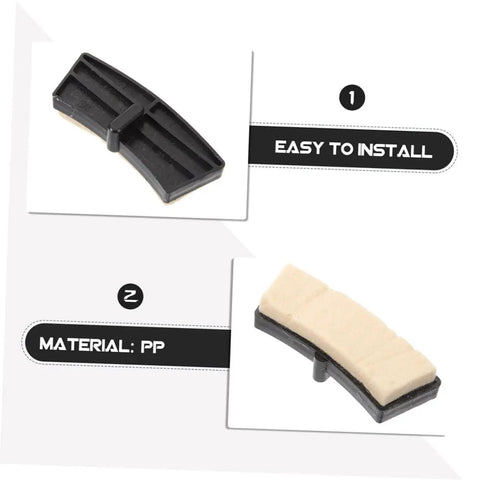 Quiet Indoor Cycle Brake Pads Replacement Set for Exercise Bike showing easy installation and PP material