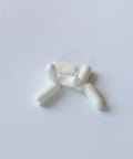 50 Pcs White Number Eight Screw Thread Protectors Stretchable 0.142 In Inner Diameter 0.5 In Length Reusable Plastic Caps shown