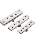 Rock Solid Heavy Duty Pivot Hinge 40 Pack Stainless Steel 360 Degree Rotary Hidden Door Hardware Rust Resistant three sizes of sturdy hinges