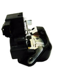 No Sweat Swap Tailgate Latch Lock Mechanism For Koleos Rear Door Assembly viewed from side showing mounting points and mechanical details.