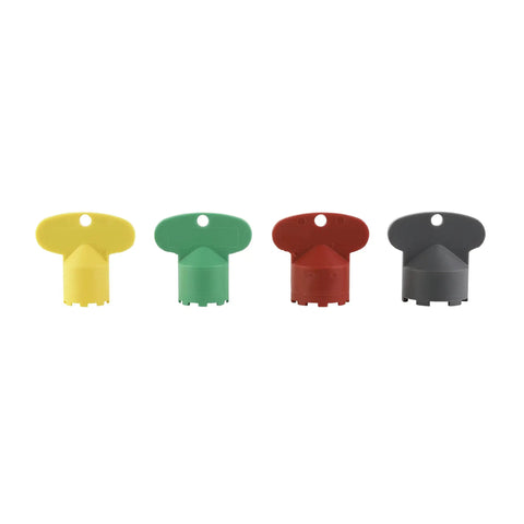 Color Coded Faucet Aerator Removal Wrench Kit With Four Keys Gray Key Red Key For Hidden Aerators M24x1 M21.5x1 M18.5x1 And M16.5x1
